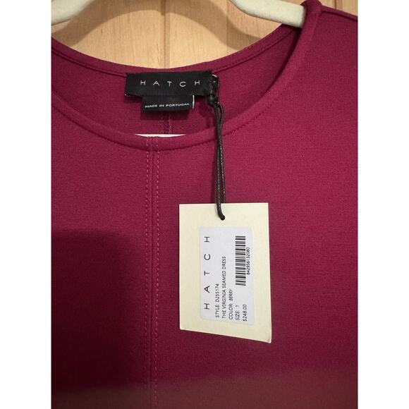 Hatch | NWT The Virginia Seamed Maternity Dress in Berry | Size 1 - Picture 3 of 14